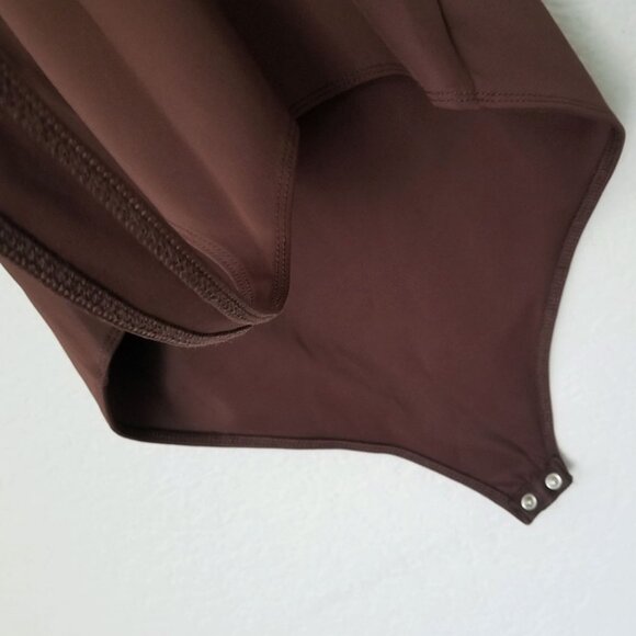 Good American Scuba Modern Square Neck Tank Bodysuit Brown Bark Size 2XL 5 $79 - Picture 9 of 15